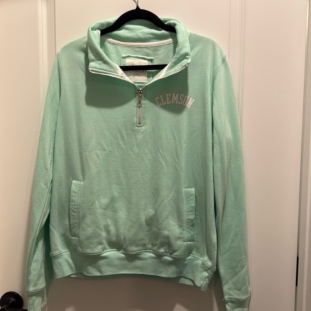Mint Clemson quarter zip